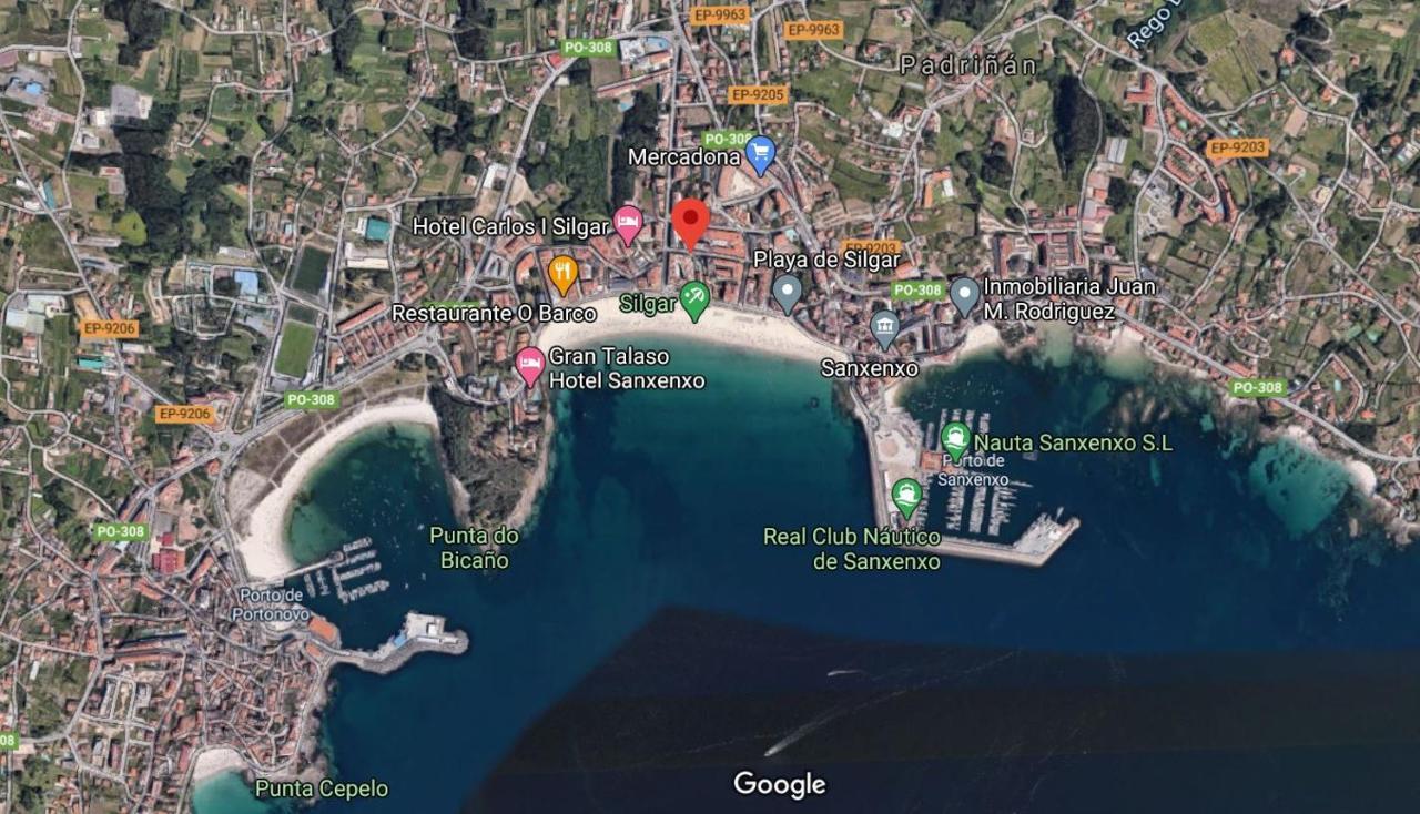 Desconectaengalicia Castelao, 50M Playa Silgar Apartment Sanxenxo Ngoại thất bức ảnh